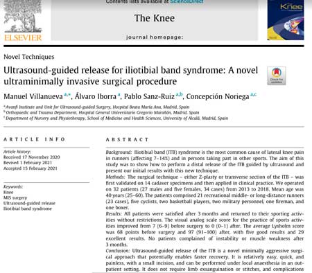 Publicación-científica-del-sindrome-de-la-cintilla-Iliotibial o rodilla del corredor