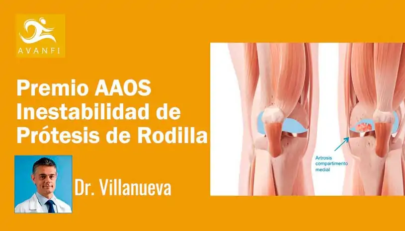 Premio AAOS sobre la inestabilidad de prótesis de rodilla