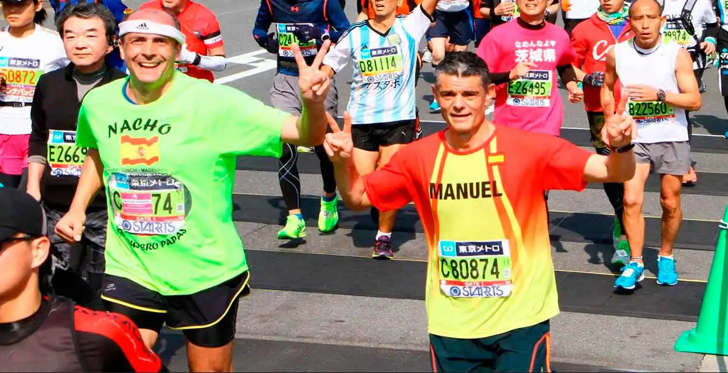 el Doctor Villanueva, deportista y maratoniano en la Maratón de Chicago