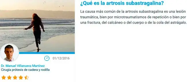 artrosis subastragalina