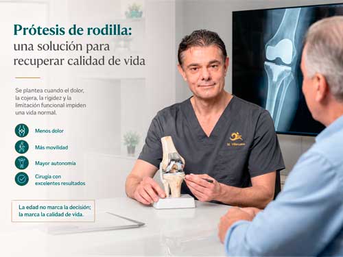 Prótesis de rodilla. Una solución para recuperar tu calidad de vida.