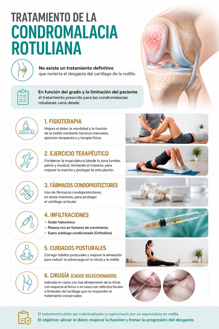 Formas de tratamiento de la condromalacia rotuliana